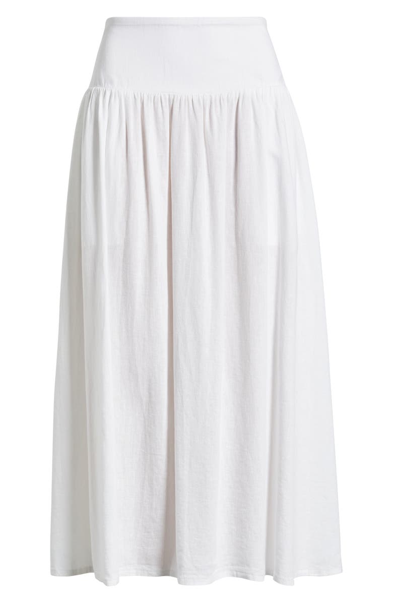Caslon<sup>®</sup> Linen Blend Pull-On Skirt, Alternate, color,