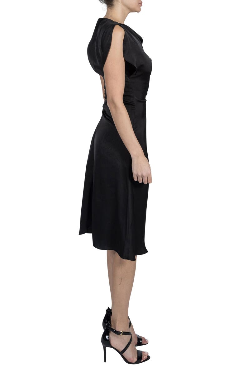 Julia Jordan Cowl Neck Satin Dress, Alternate, color, 