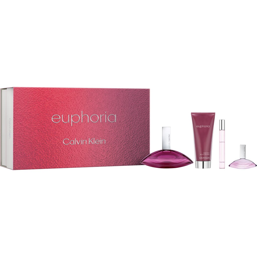 Calvin Klein My Euphoria 4-piece Eau De Parfum Gift Set In Transparent
