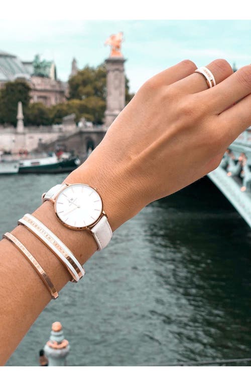 Daniel Wellington Classic Petite Leather Strap Watch, 32mm In Multi
