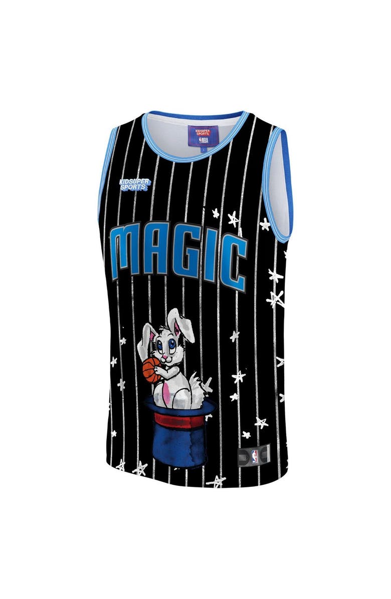 NBA X KIDSUPER Unisex NBA & KidSuper Studios by Fanatics Black Orlando Magic Hometown Jersey, Alternate, color, Black