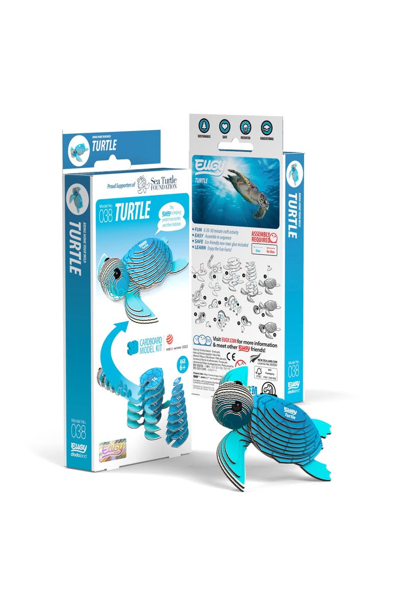 Eugy Puzzles Turtle 3D Puzzle, Main, color, NO COLOR