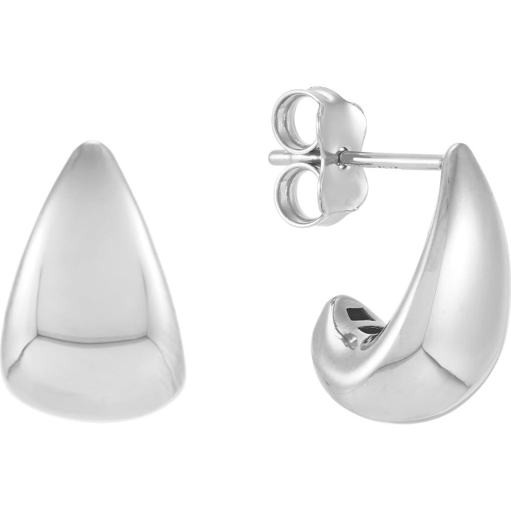 Frankie & Zoe Tapered Hoop Earrings In Gold