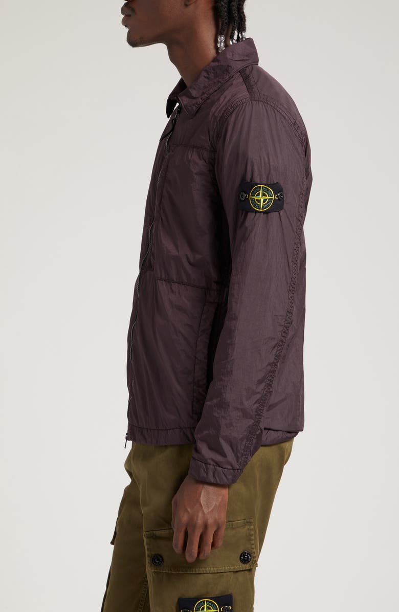 Stone Island Garment Dyed Crinkle Recycled Nylon Overshirt, Alternate, color, 