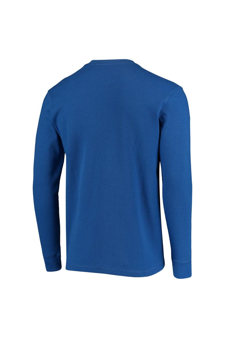 Men's Dunbrooke Royal Buffalo Bills Logo Maverick Thermal Henley Long Sleeve T-Shirt, Alternate, color, Royal