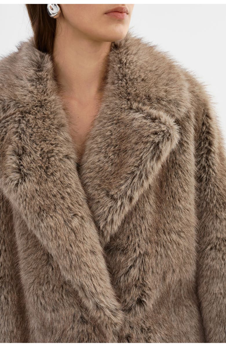 LAMARQUE Lucinda | Faux Fur Coat, Alternate, color, Wolf