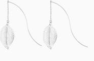 Bearfruit Jewelry Abigail Earrings Dainty Leaf Drop Statement