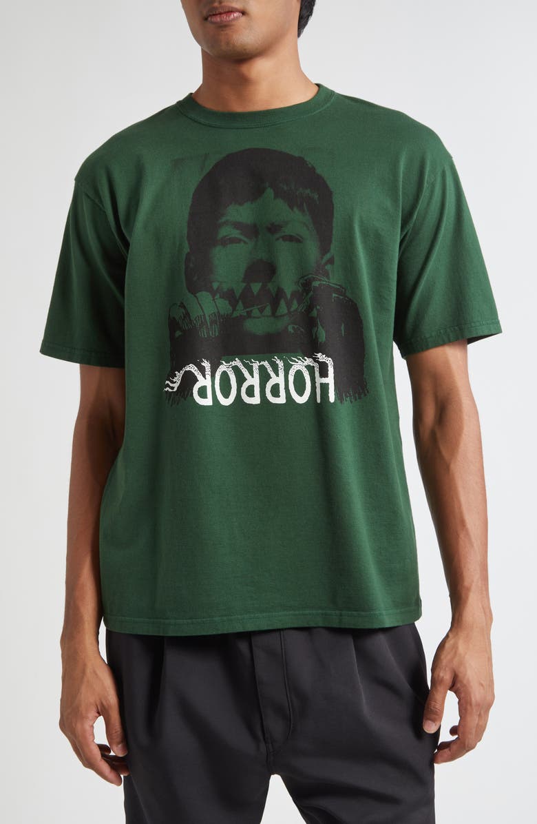 Undercover Horror Graphic T-Shirt, Main, color, Khaki Green