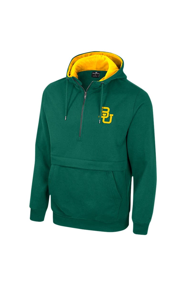 COLOSSEUM Men's Colosseum Green Baylor Bears Half-Zip Hoodie, Alternate, color, Green
