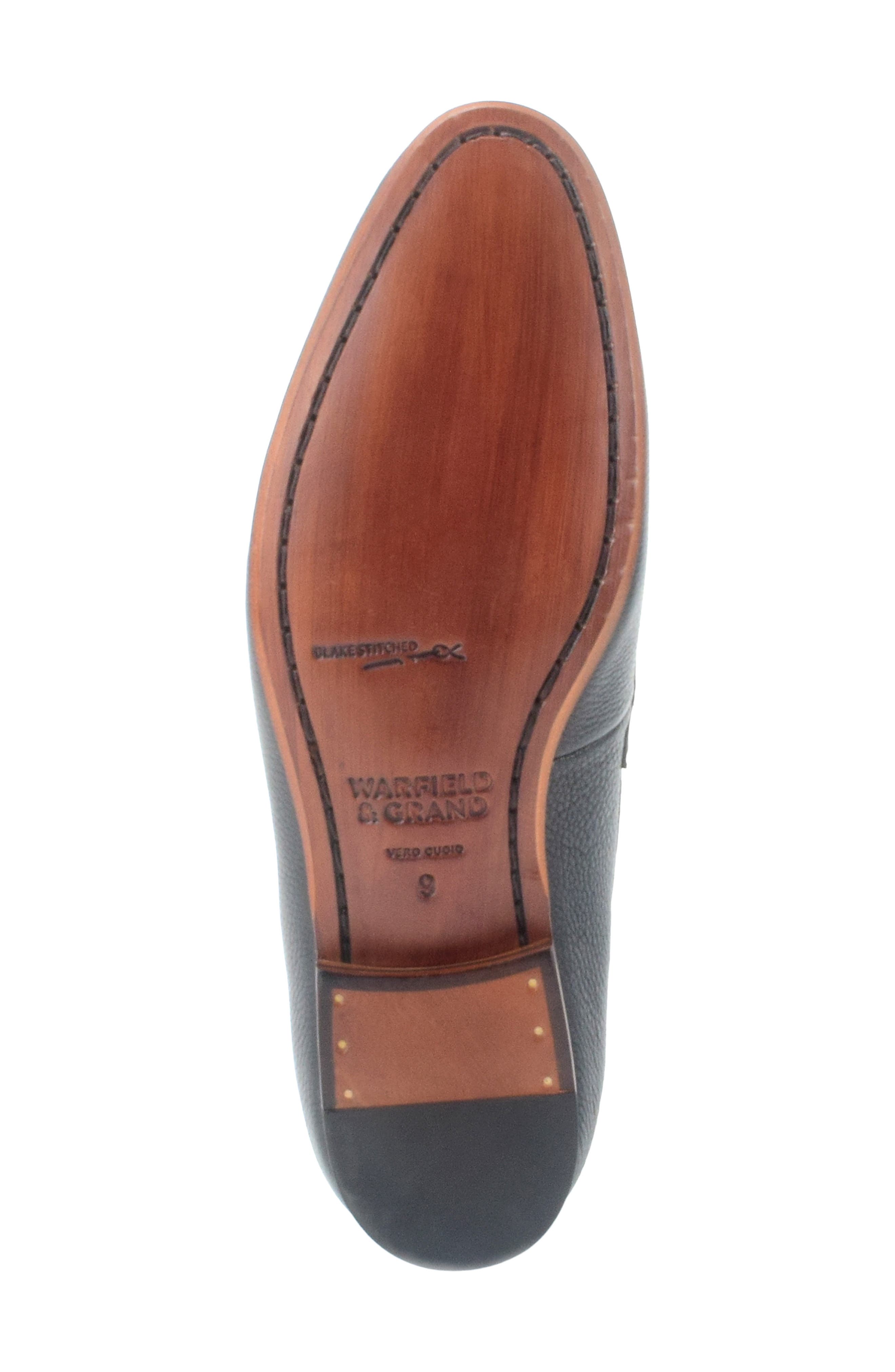 Warfield & Grand Durand Woven Bit Loafer, Alternate, color, Black