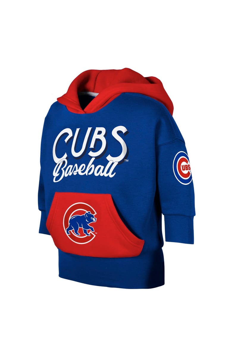 Outerstuff Youth Royal Chicago Cubs Team Practice 3/4-Sleeve Pullover Hoodie, Alternate, color, 
