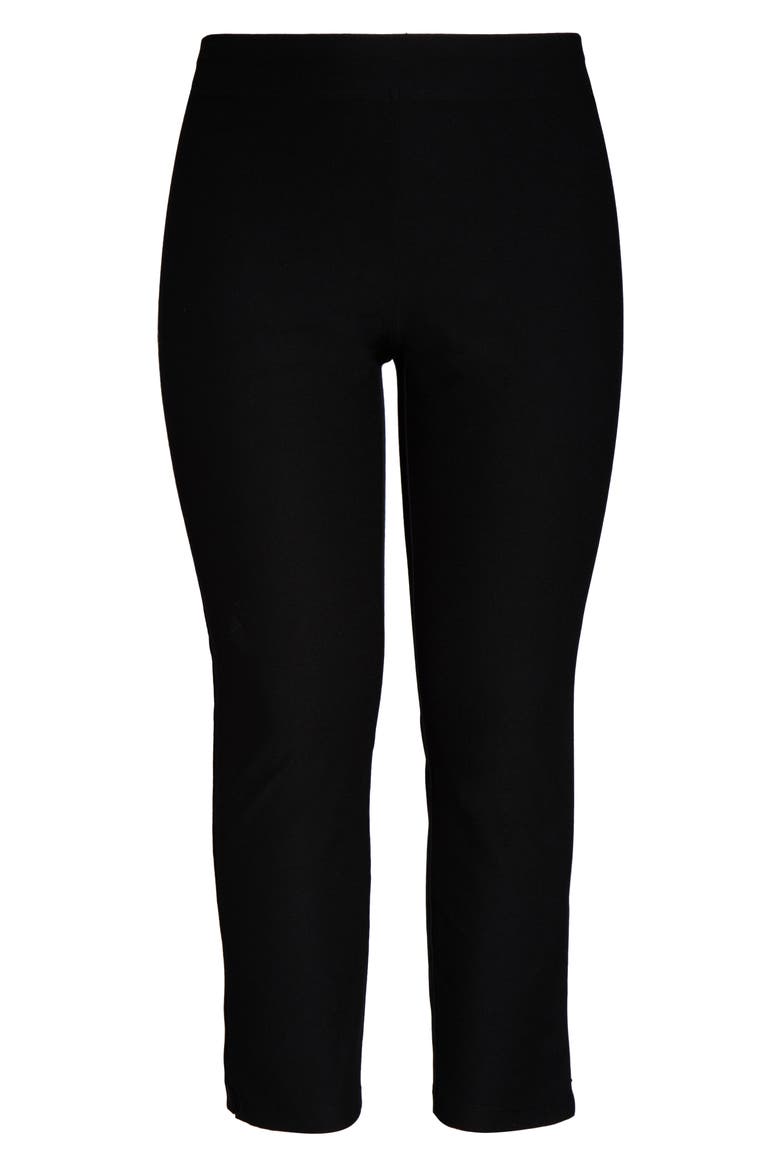 Slim Zip Cuff Ankle Pants, Alternate, color, BLACK
