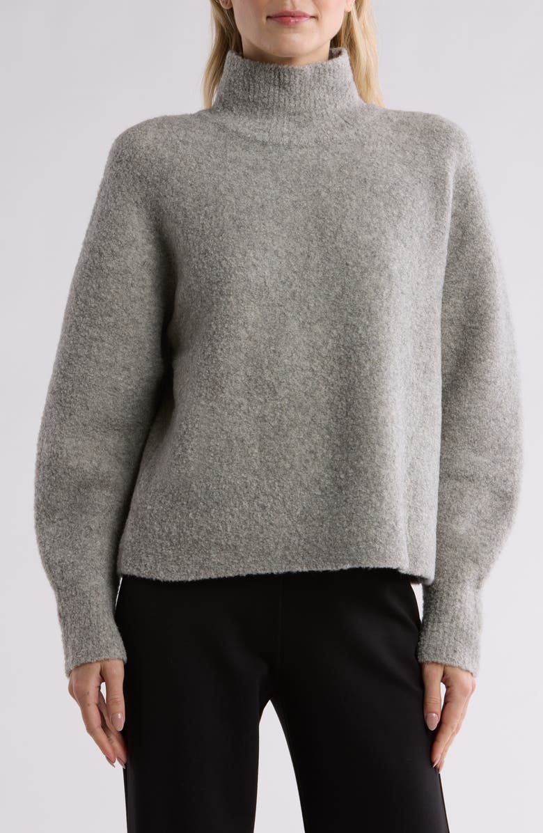 Theory Bouclé Turtleneck Sweater, Main, color, 