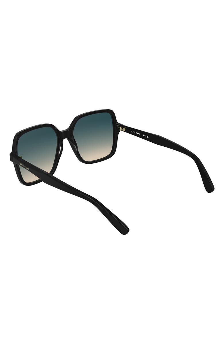 Longchamp Le Pliage 57mm Gradient Modified Rectangular Sunglasses, Alternate, color,