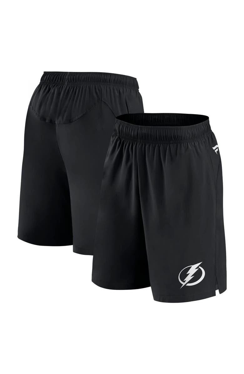 FANATICS Men's Fanatics  Black Tampa Bay Lightning Tech Training Shorts, Main, color, 