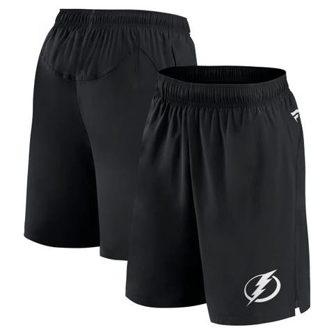 Men's Fanatics  Black Tampa Bay Lightning Tech Training Shorts