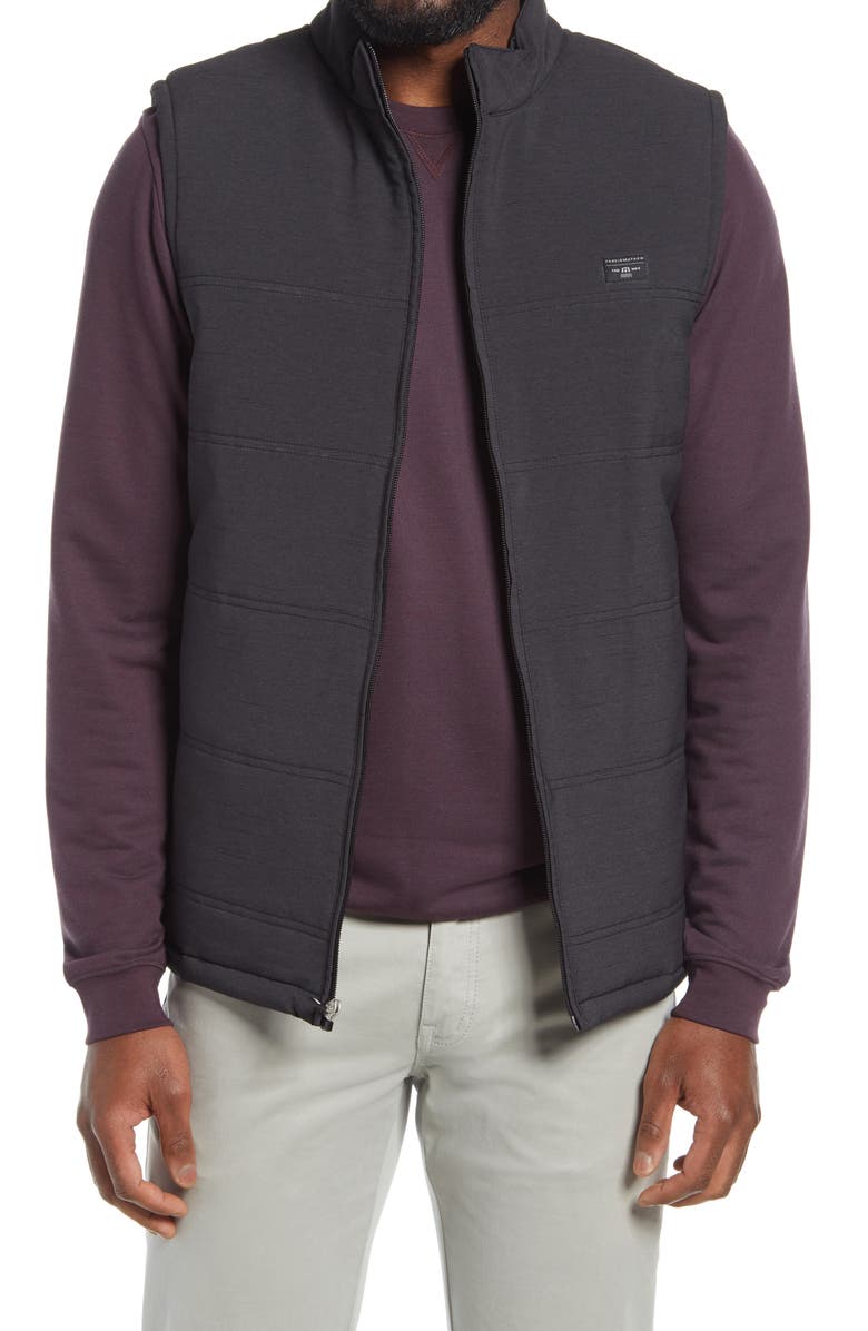 TravisMathew Keep On Keepin On Regular Fit Vest, Main, color, Charcoal