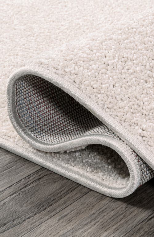 Jonathan Y Haze Solid Low-pile Area Rug In White
