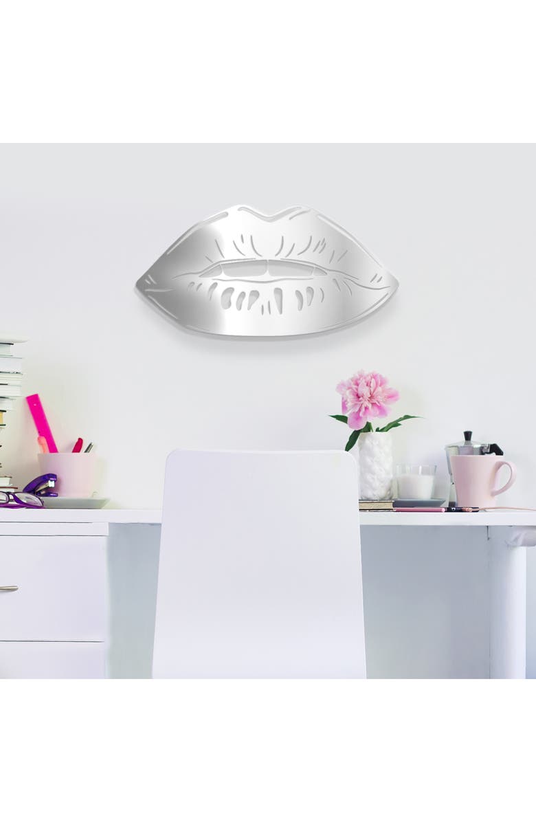4Art Works Silver Lips Wall Art, Alternate, color,