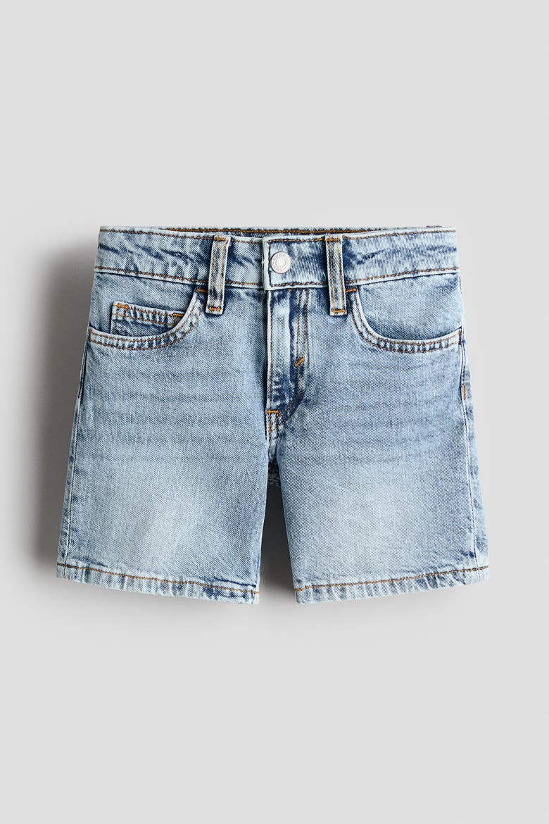 Denim Shorts, Main, color, Pale denim blue