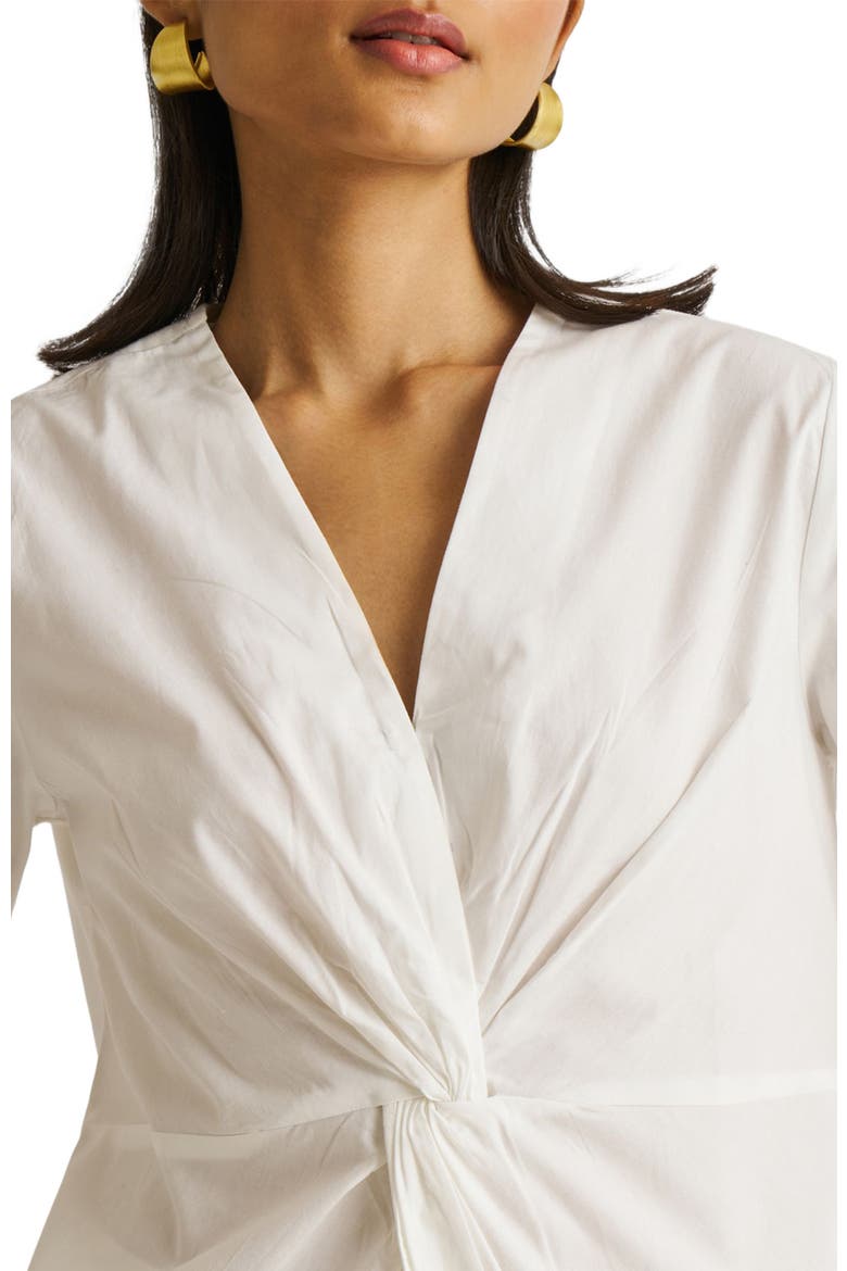Front Twist Top, Alternate, color, White