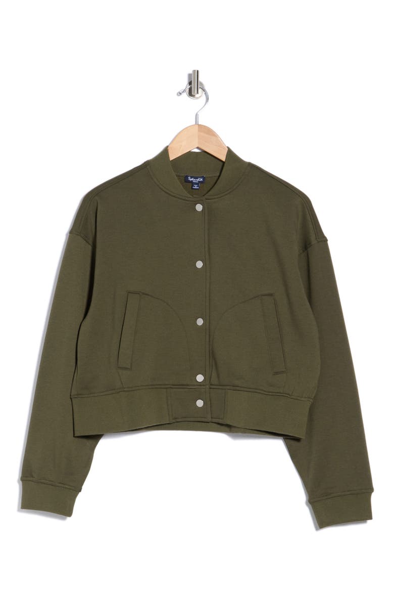 Supersoft Bomber Jacket, Main, color, GREEN SPRUCE
