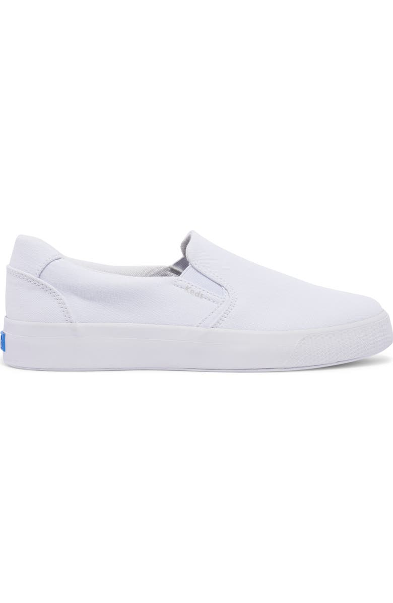 Keds<sup>®</sup> Pursuit Slip-On Sneaker, Alternate, color, White Canvas