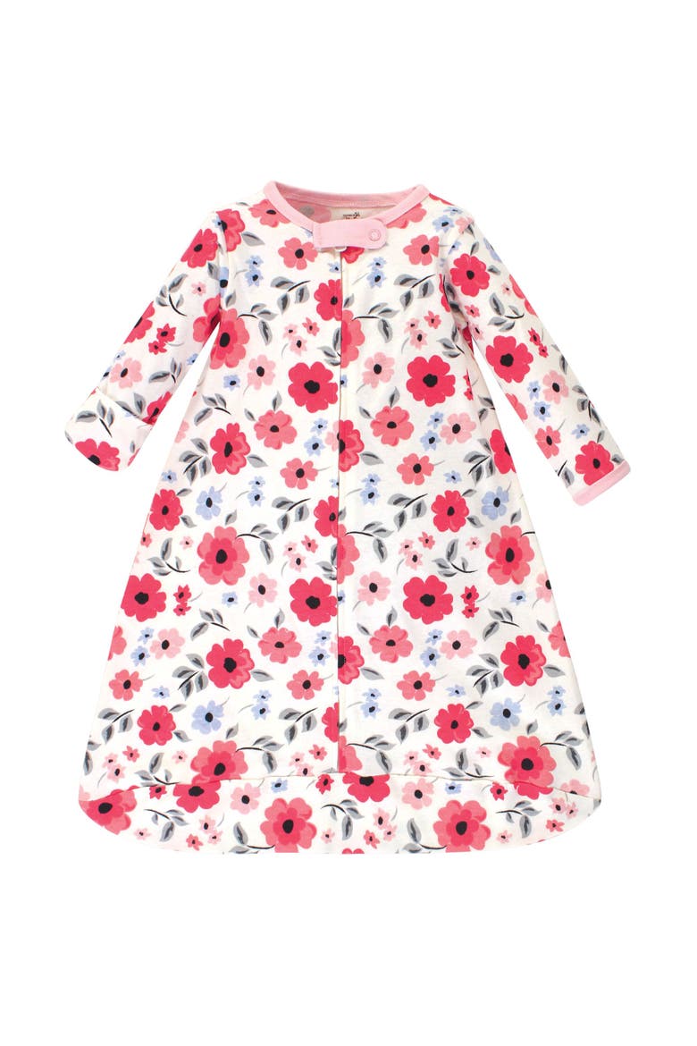 Organic Cotton Long-Sleeve Wearable Sleeping Bag, Sack, Blanket, Alternate, color, Coral Garden