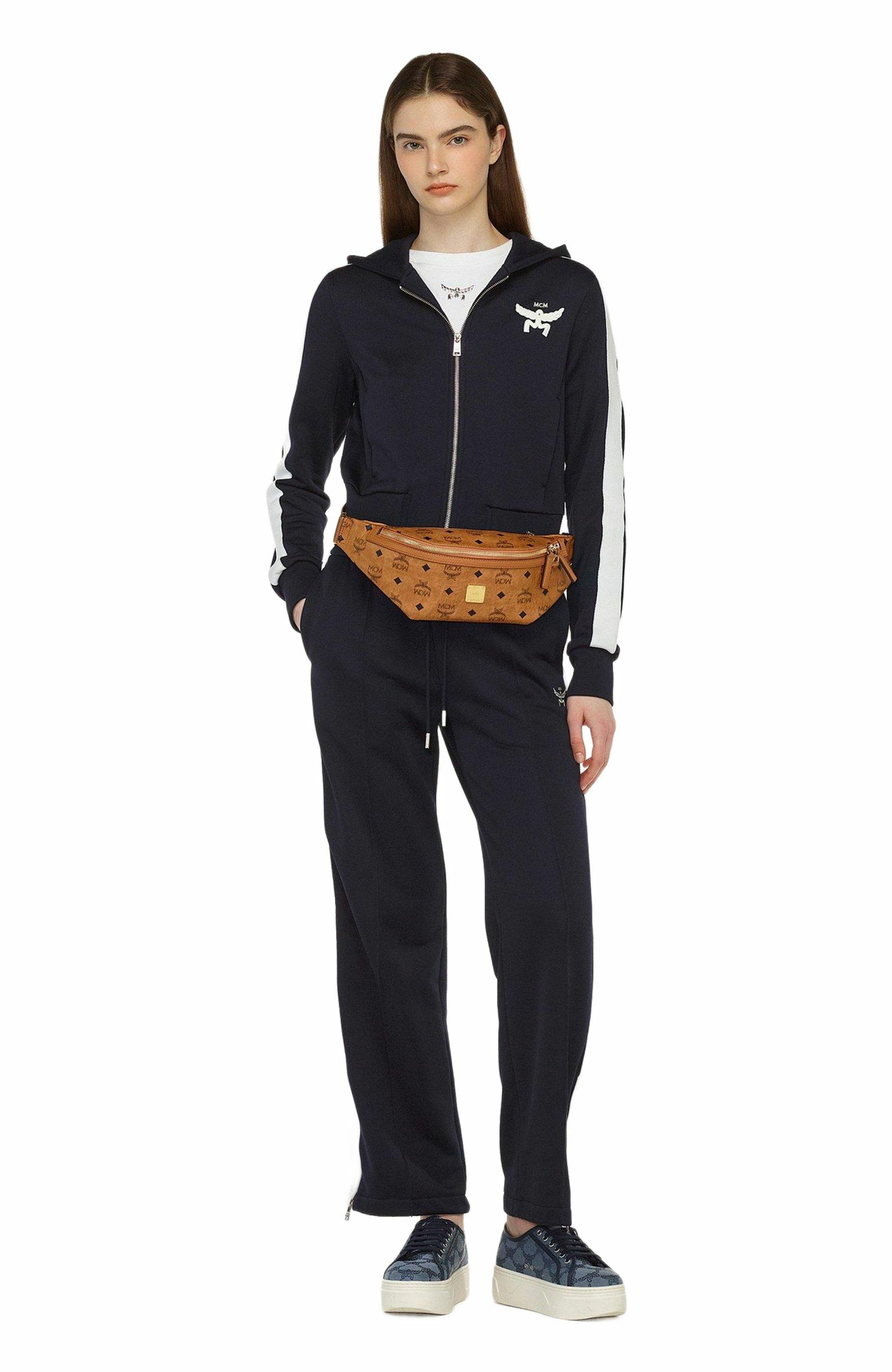 Medium Fursten Belt Bag in Visetos, Alternate, color, COGNAC
