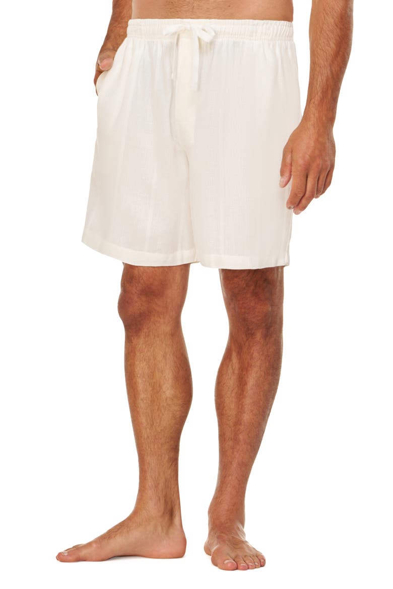 Summer Woven Lounge Shorts, Main, color, CREAM