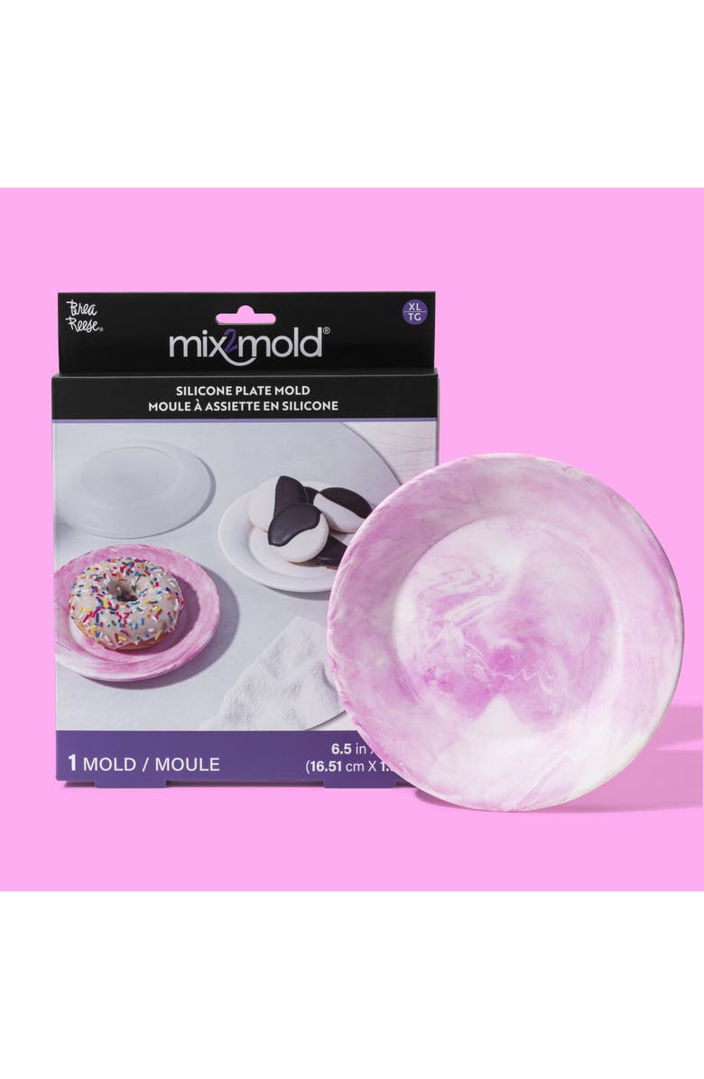 Brea Reese Mix2Mold Silicone Small Plate Mold 1Pc, Alternate, color, Multicolored