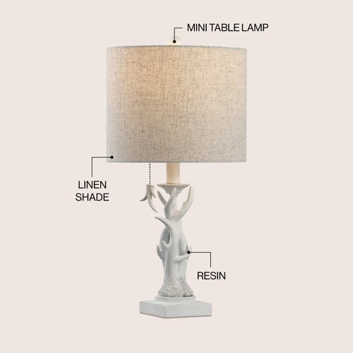 Jonathan Y Gaston Resin Mini Led Table Lamp In White