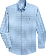 Brooks Brothers Plaid Non-Iron Stretch Cotton Oxford Button-Down Shirt