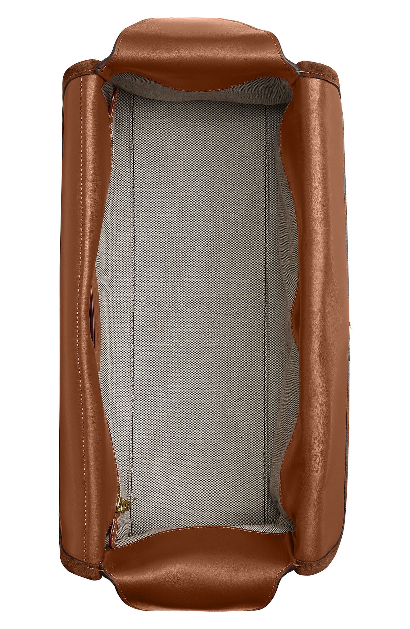 COACH Turnlock Haversack Suede Shoulder Bag, Alternate, color, 