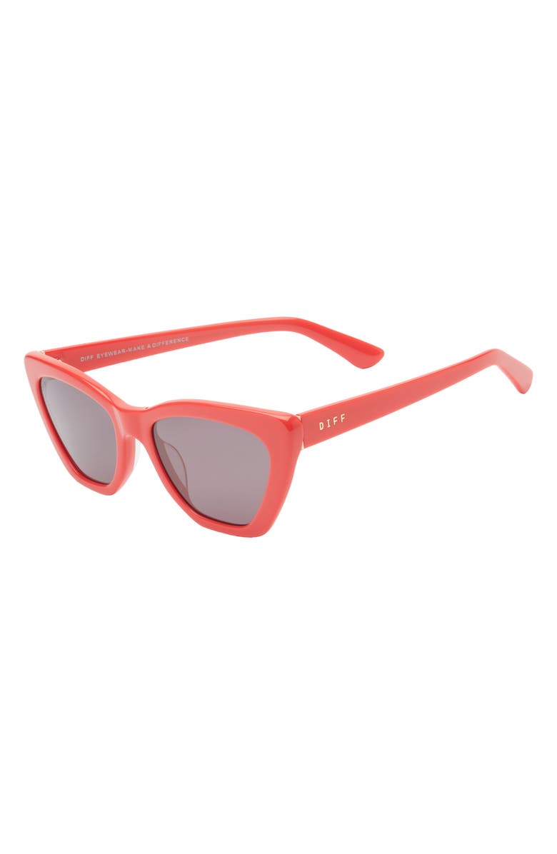 DIFF Camila 55mm Gradient Square Sunglasses, Alternate, color, Sunset / Grey