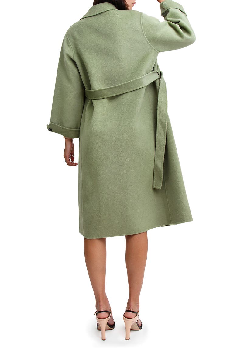 Stay Wild Wool Coat, Alternate, color, GREEN