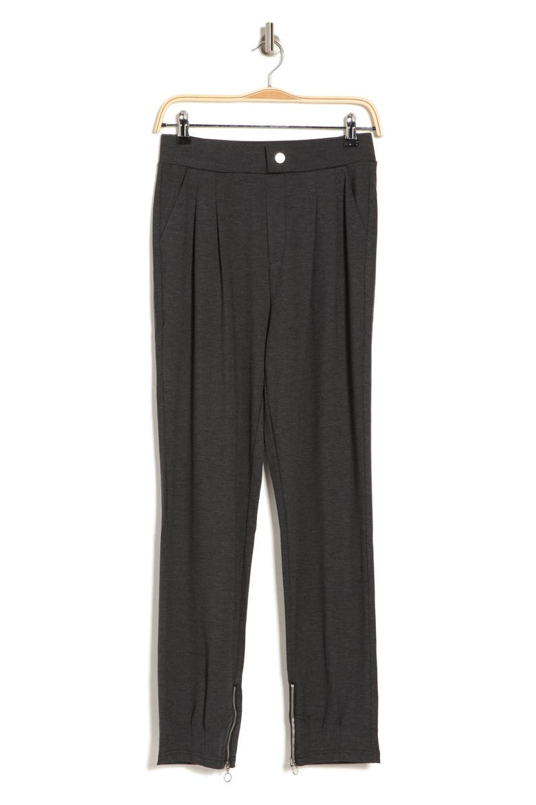Zip Cuff Pants, Alternate, color, CHARCOAL