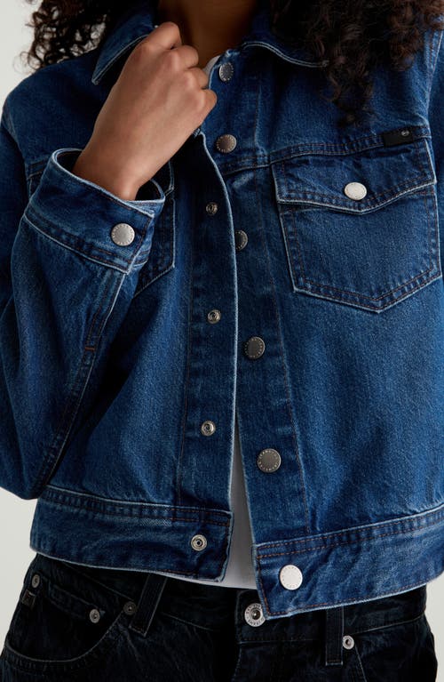 Ag Molly Denim Trucker Jacket In Blue