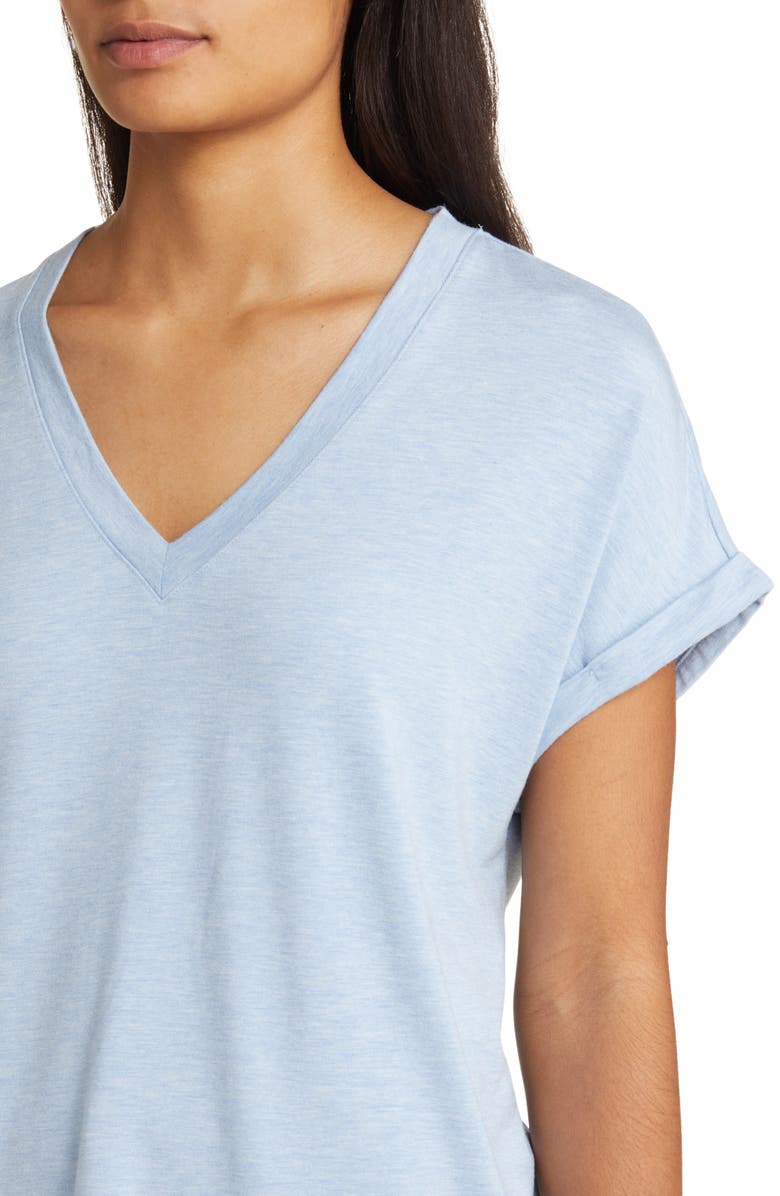 Tommy Bahama Kauai V-Neck T-Shirt, Alternate, color, Light Sky Heather