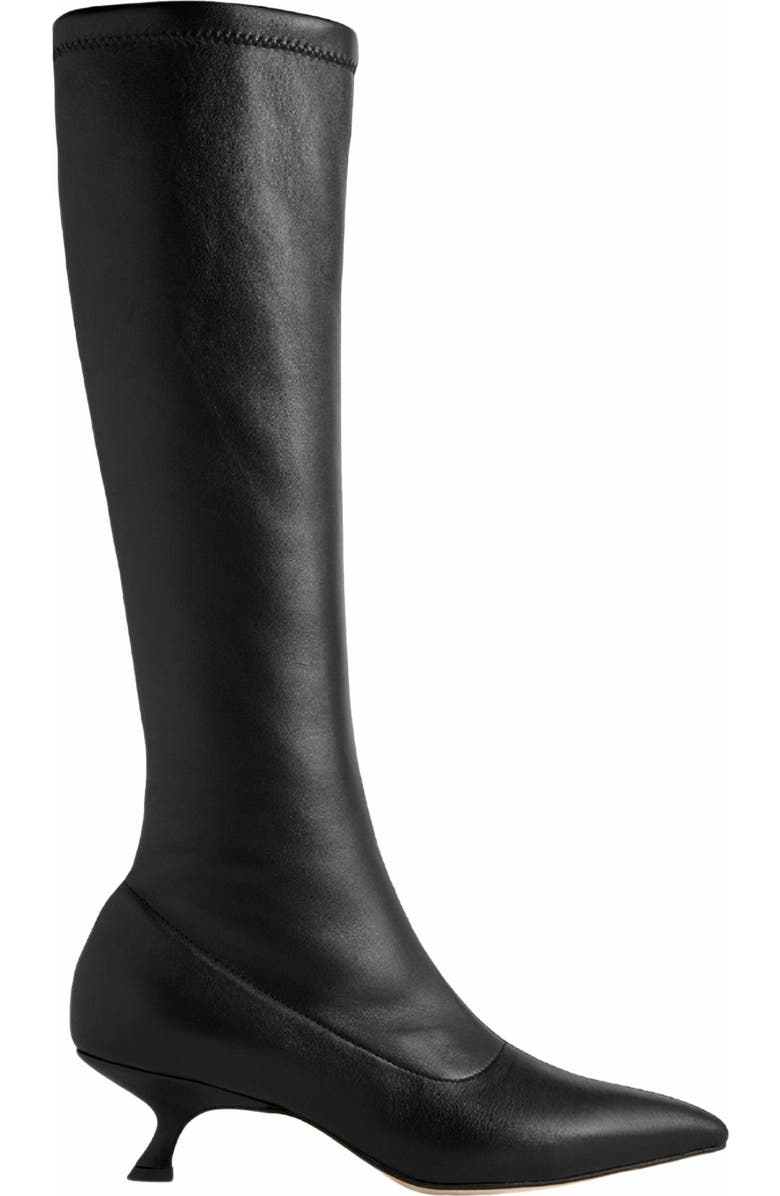 Neil J. Rodgers Seta Stretch Boot, Main, color, Black Nappa