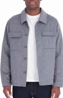 Wool Blend Shirt Jacket