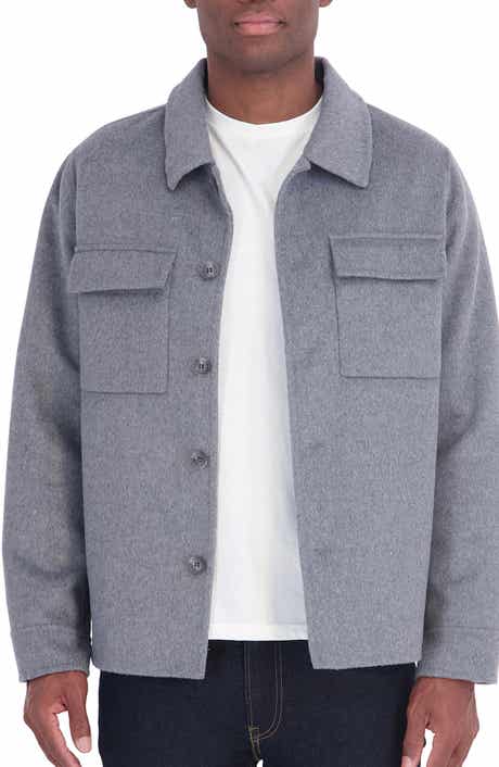 Wool Blend Shirt Jacket