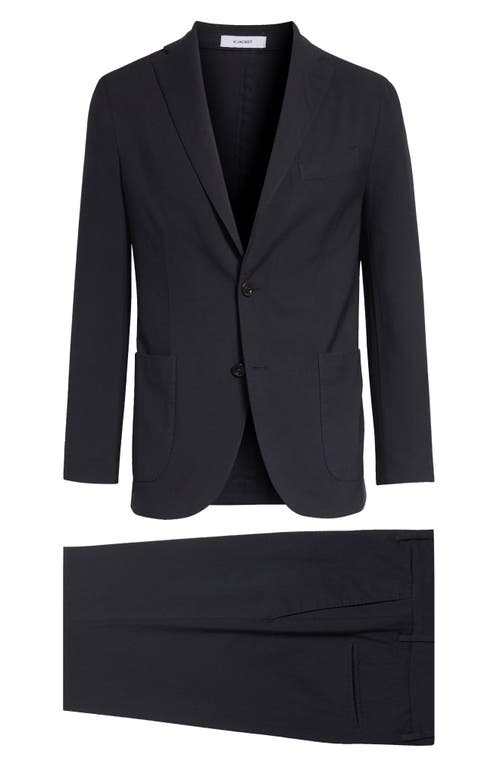 Boglioli Man Suit Midnight Blue Size 48 Virgin Wool In 784 Dark Navy