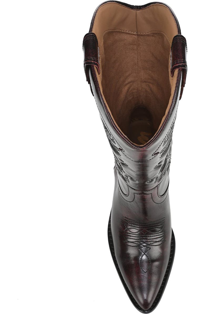 Sam Edelman Rue Western Boot, Alternate, color, Merlot