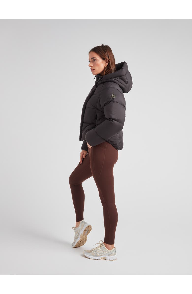 JACK1T Cloud Cropped Hooded Puffer Jacket, Alternate, color, Black/Stone