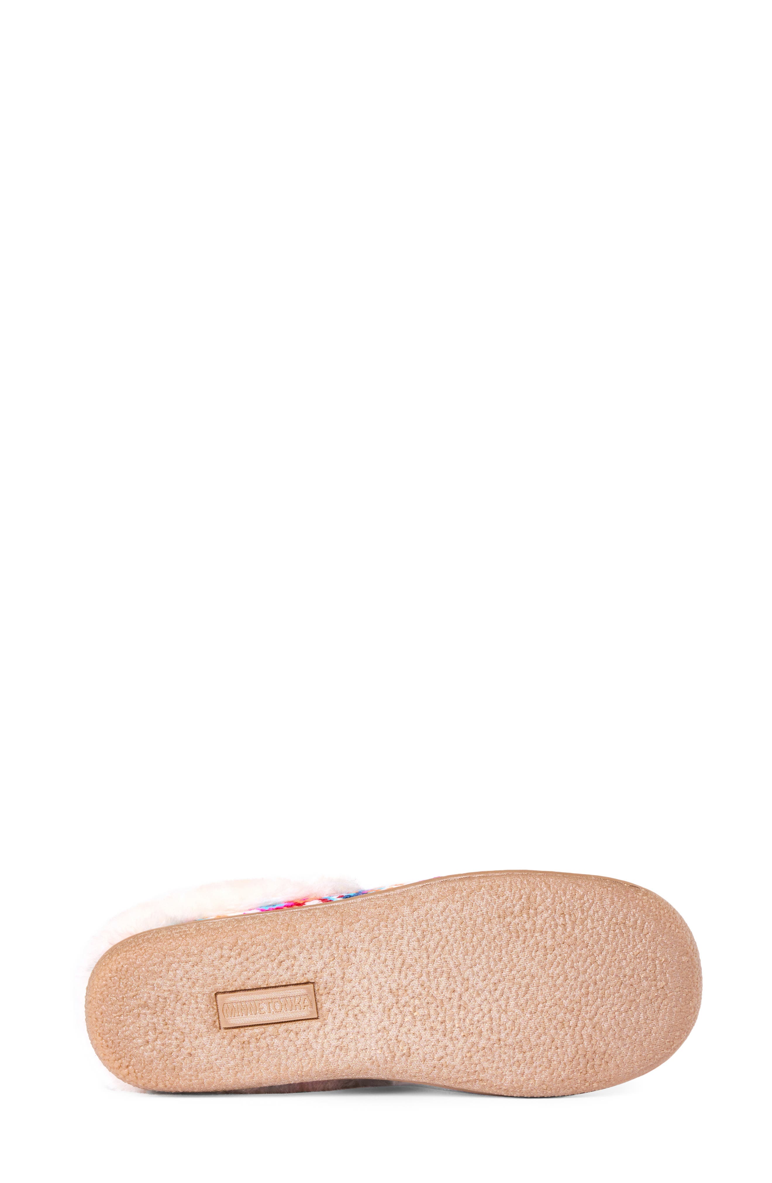 Camp Collar Scuff Slipper, Alternate, color, FUN FAIRISLE