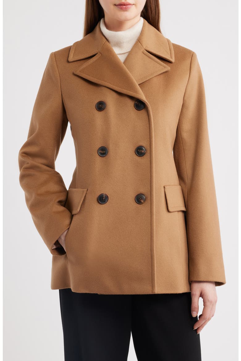 Ali Wool Peacoat (Nordstrom Exclusive), Main, color, CAMEL