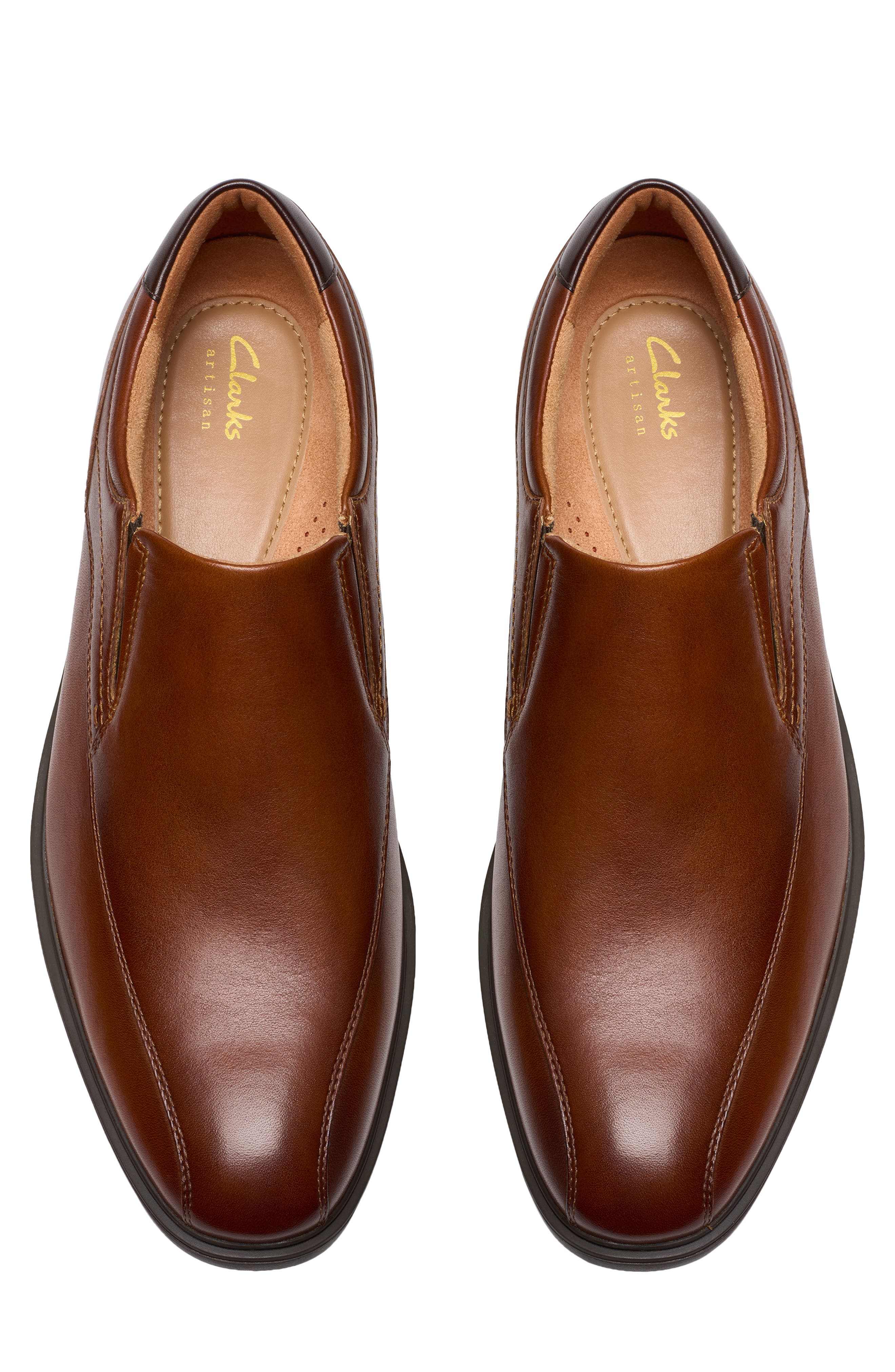 Eldredge Step Loafer, Alternate, color, DARK TAN LEATHER