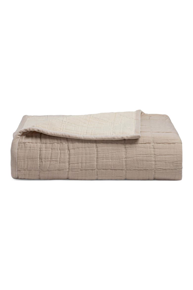 Quilted Bedspread, Main, color, GRAY