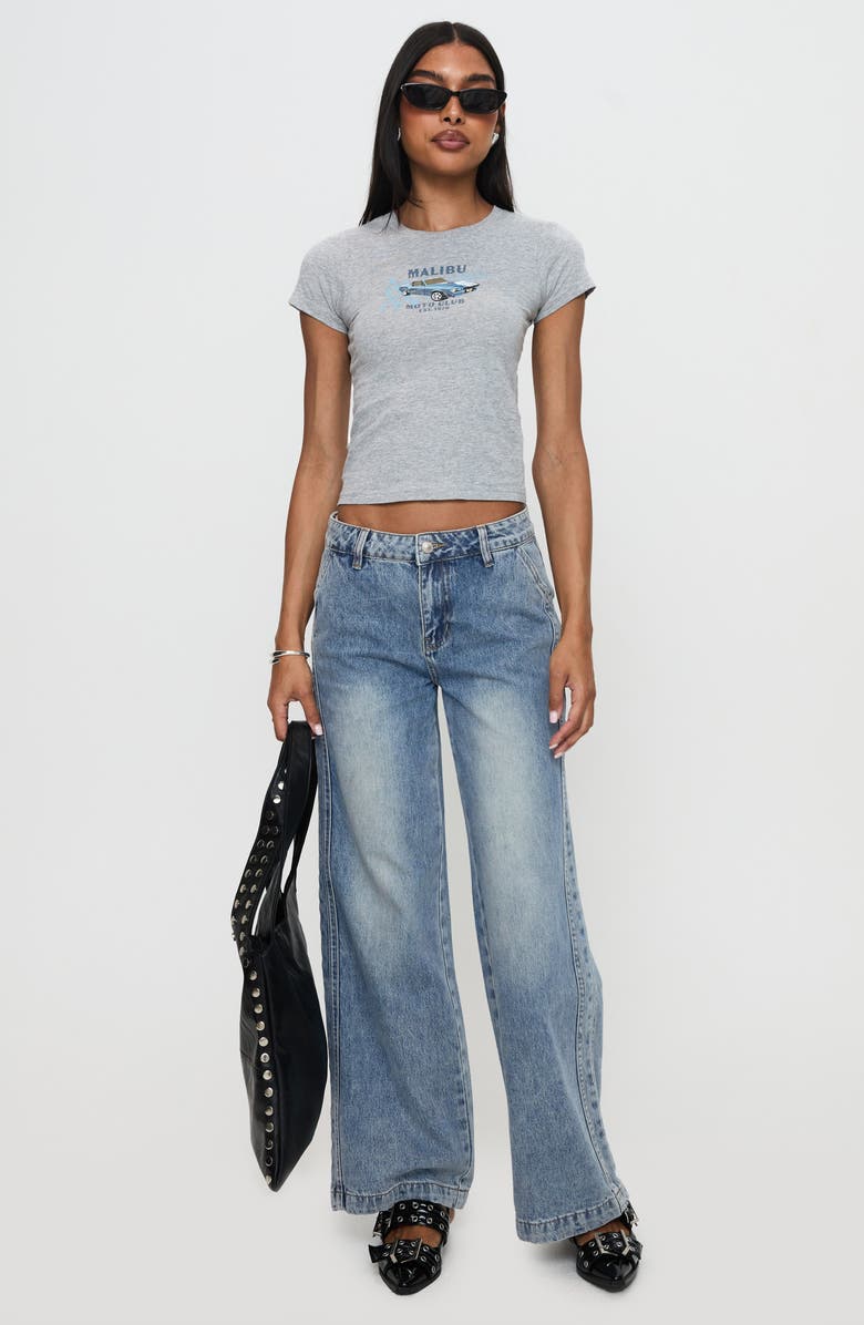 Princess Polly Malibu Moto Club Crop Graphic T-Shirt, Alternate, color, 